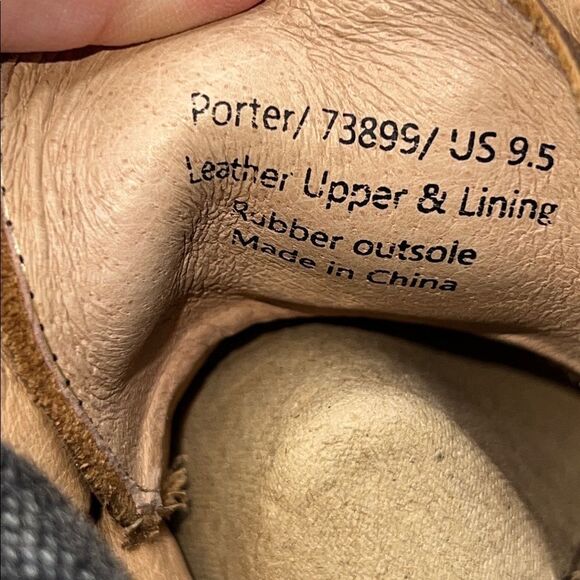 WARFIELD & GRAND Clove Brown Leather Porter Cap Toe Lace Up Boots-9.5 - Picture 7 of 9